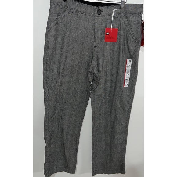 Lee Pants - (7/b52)Lee Comforts Fit Pant Women Black  Size 14 Straight